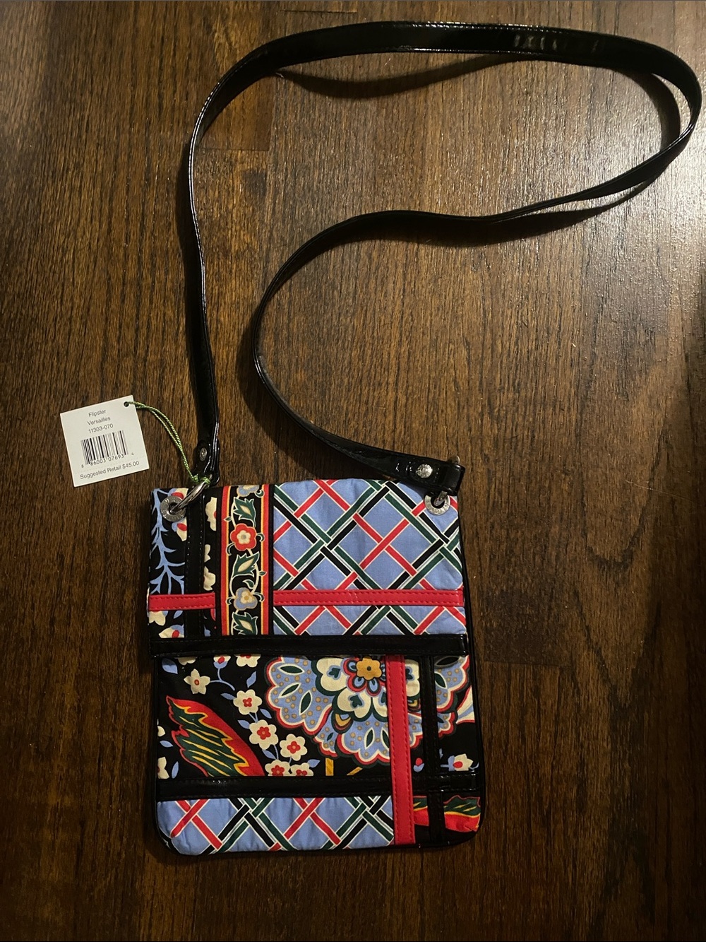 NWT Vera Bradley Versailles Flipster Crossbody